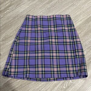 Plaid Purple Skirt